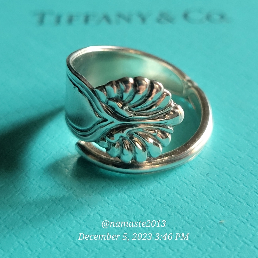 1880 Tiffany & Company Sterling silver Spoon Ring Handcrafted #52